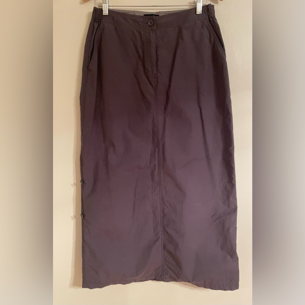 Vintage Nautica Jeans UtilityMidi Skirt Gray Size 6- EUC